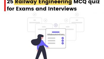 Top 25 Civil engineering | Railway engineering MCQ Pdf
