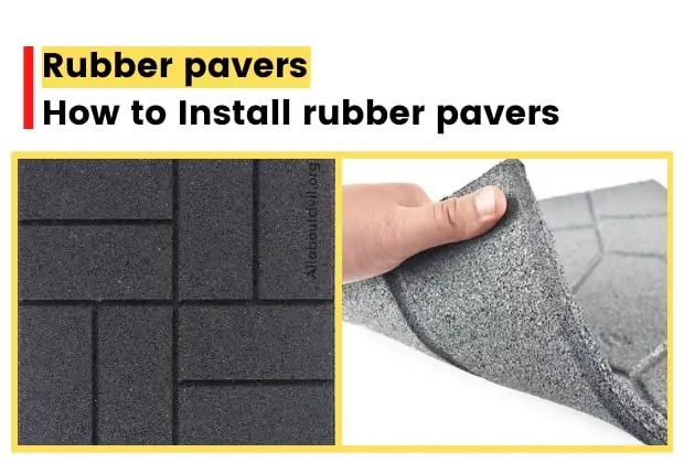 Rubber pavers