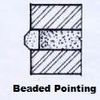 Beaded pointing