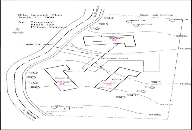  2D Site plan example