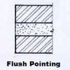 Flush pointing in construction