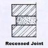 recessed joint