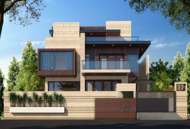 Modern decorative compound wall design for architecture houses