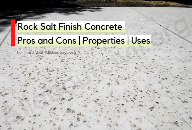 Rock Salt Finish Concrete Pros And Cons Properties Uses Concrete